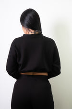 Carica immagine nel visualizzatore della galleria, Maglia Crop Over - AURA NERO