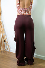 Carica immagine nel visualizzatore della galleria, Pantalone Cargo - DUNA BORGOGNA