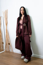 Carica immagine nel visualizzatore della galleria, Pantalone Cargo - DUNA BORGOGNA