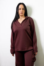 Carica immagine nel visualizzatore della galleria, Felpa Hoodie - SOLEA BORGOGNA