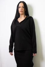 Carica immagine nel visualizzatore della galleria, Felpa Hoodie - SOLEA NERO
