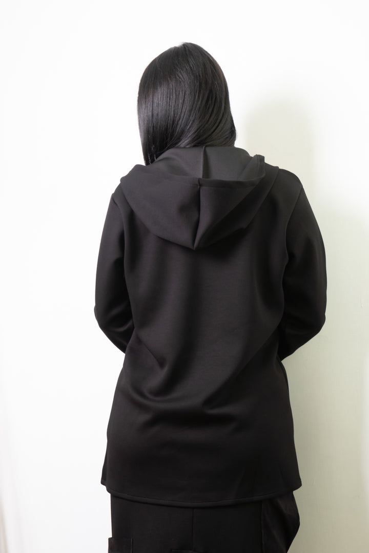 Felpa Hoodie - SOLEA NERO
