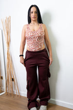 Carica immagine nel visualizzatore della galleria, Pantalone Cargo - DUNA BORGOGNA
