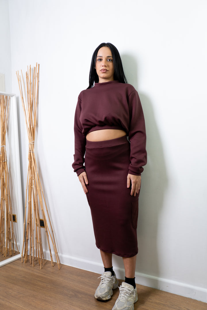 Maglia Crop Over - AURA BORGOGNA