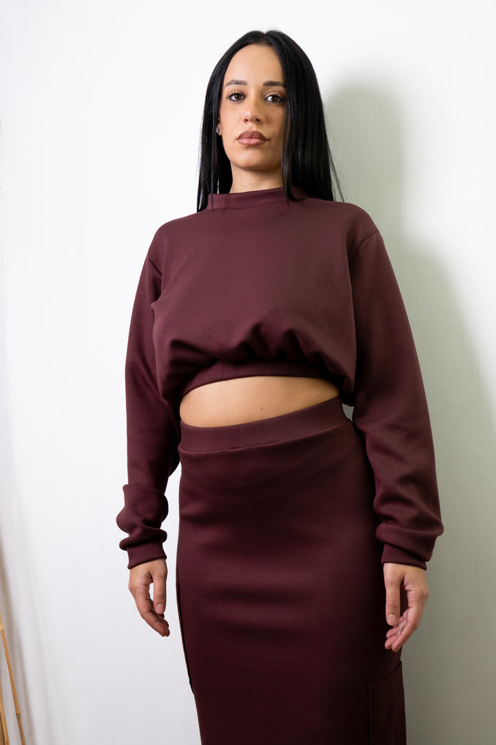 Maglia Crop Over - AURA BORGOGNA